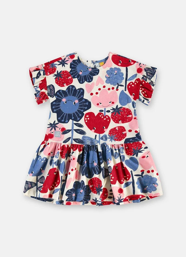 Três e Já - Vestido Tulipa Meia Malha Branco 3