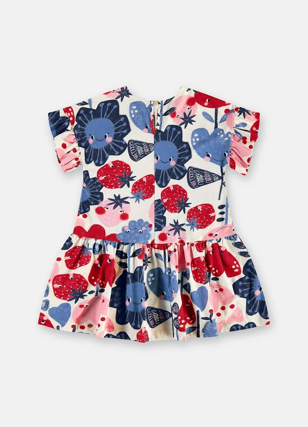 Três e Já - Vestido Tulipa Meia Malha Branco 4