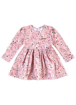 Carinhoso - Vestido Ursinhos Godê Rosa - CARINHOSO