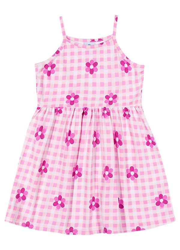 Alenice - Vestido Verão Delicado Menina Rosa