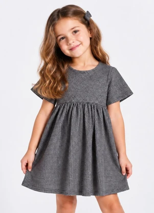 Select - Vestido Verão em Sarto Tecido Cinza - SELECT