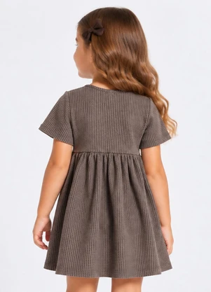 Select - Vestido Verão em Sarto Tecido Marrom - SELECT