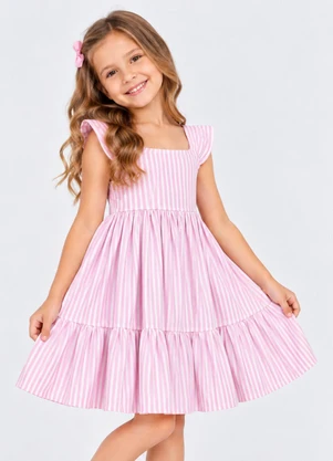 Select - Vestido Verão em Viscotorcion Rosa - SELECT