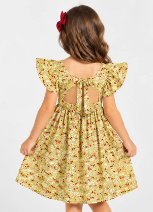 Select - Vestido Verão Infantil Feminino Amarelo - SELECT