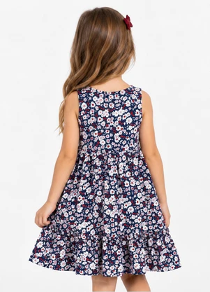 Select - Vestido Verão Infantil Feminino Azul - SELECT