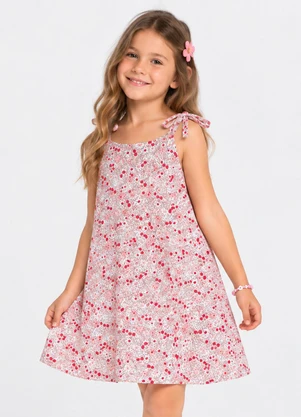 Select - Vestido Verão Infantil Feminino Rosa - SELECT