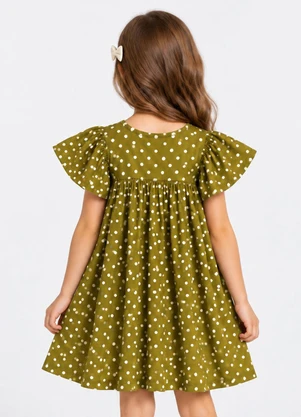 Select - Vestido Verão Infantil Feminino Verde - SELECT