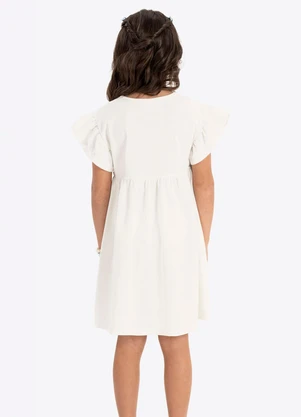 Rovi Kids - Vestido Verão Menina com Glitter Bege - ROVI KIDS