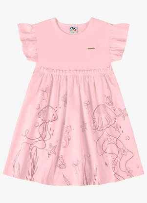 Rovi Kids - Vestido Verão Menina com Glitter Rosa - ROVI KIDS