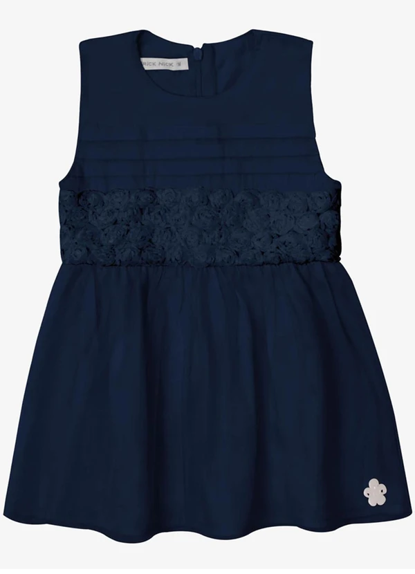 Trick Nick - Vestido Verão Menina com Plaquinha Azul