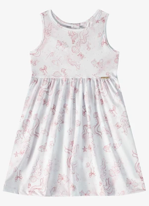 Rovi Kids - Vestido Verão Menina com Strass Rosa - ROVI KIDS