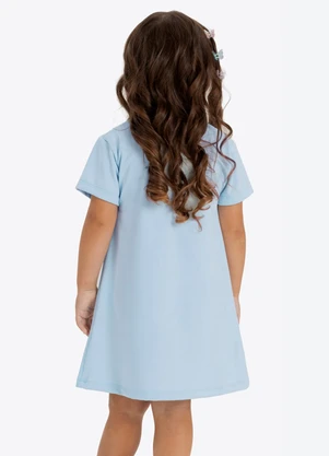Rovi Kids - Vestido Verão Menina Curto Azul - ROVI KIDS