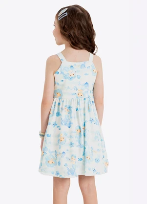 Rovi Kids - Vestido Verão Menina Curto Bege - ROVI KIDS