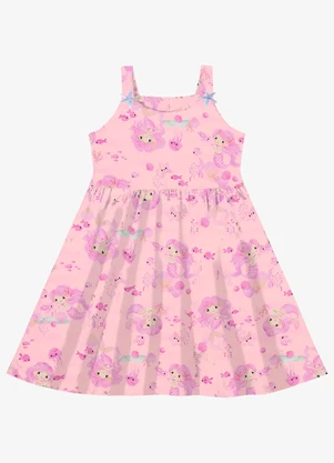 Rovi Kids - Vestido Verão Menina Curto Rosa - ROVI KIDS
