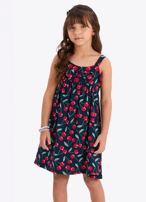 Rovi Kids - Vestido Verão Menina de Alças Azul - ROVI KIDS