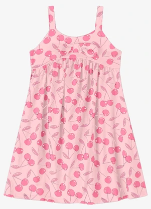 Rovi Kids - Vestido Verão Menina de Alças Rosa - ROVI KIDS