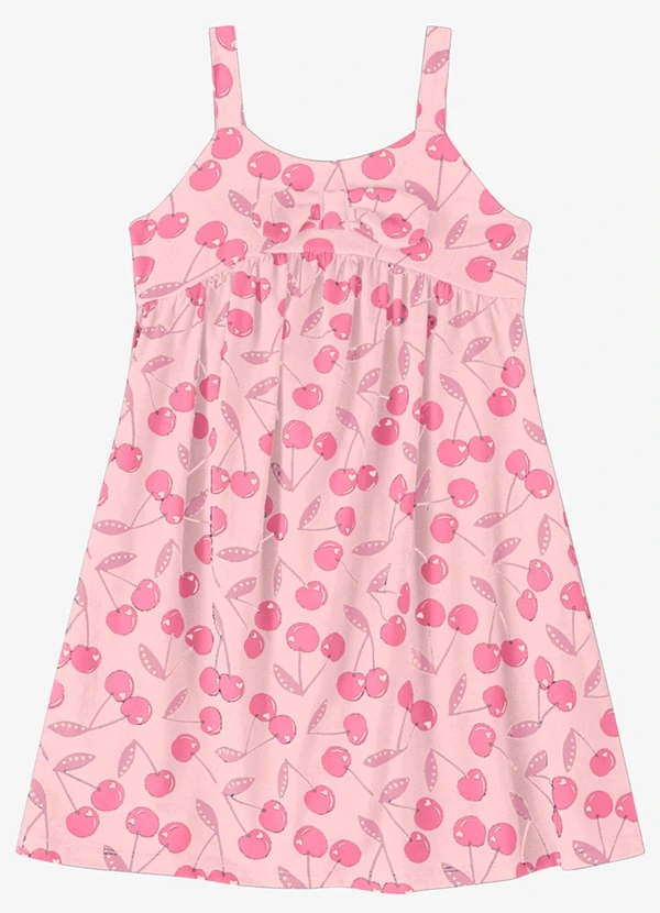 Rovi Kids - Vestido Verão Menina de Alças Rosa