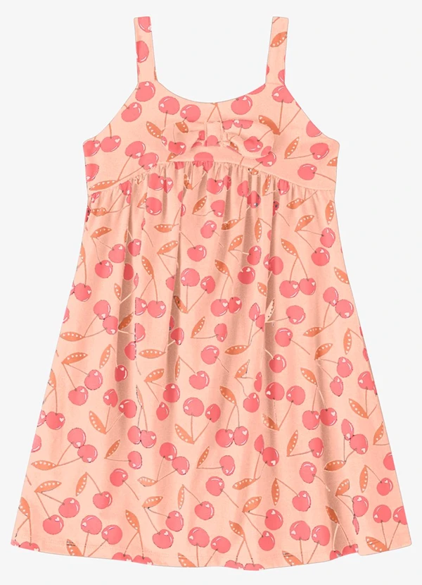Rovi Kids - Vestido Verão Menina de Alças Rosa