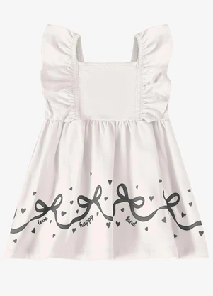 Rovi Kids - Vestido Verão Menina Estampa Glitter Bege - ROVI KIDS