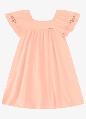 Rovi Kids - Vestido Verão Menina Glitter e Strass Rosa - ROVI KIDS
