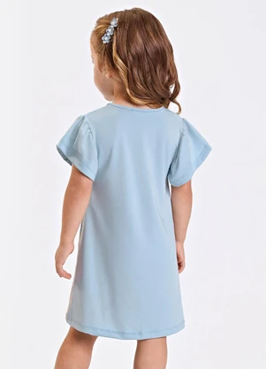 Trick Nick - Vestido Verão Menina Midi com Estampa Azul - TRICK NICK