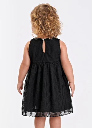 Trick Nick - Vestido Verão Menina Midi com Forro Preto - TRICK NICK