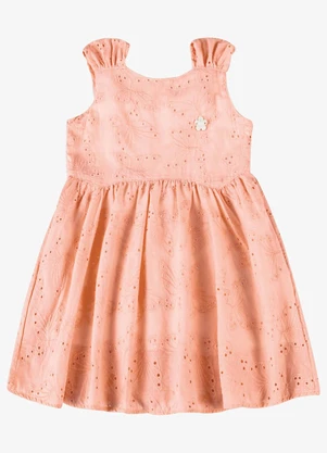 Trick Nick - Vestido Verão Menina Midi com Plaquinha Rosa - TRICK NICK