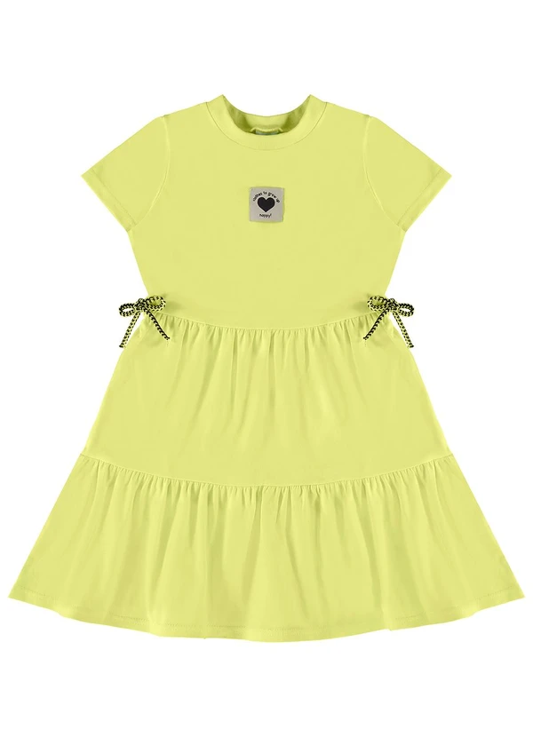 Malwee Kids - Vestido Verde Limão Curto Marias 2
