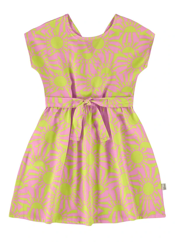 Malwee Kids - Vestido Verde Limão Rodado Sol 2