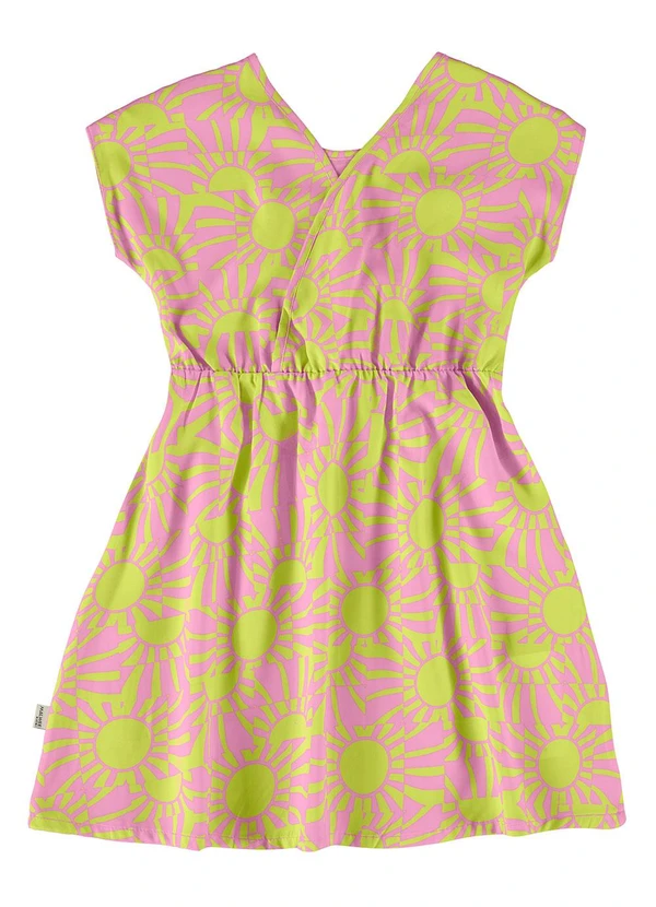 Malwee Kids - Vestido Verde Limão Rodado Sol 3