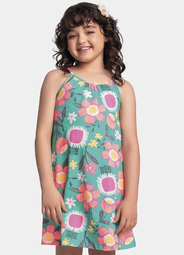 Fakini Kids - Vestido Verde 2
