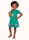 Fakini Kids - Vestido Bege - variação: Verde