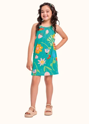 Fakini Kids - Vestido Verde - FAKINI KIDS