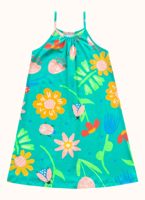 Fakini Kids - Vestido Verde 3