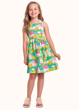 Fakini Kids - Vestido Verde - FAKINI KIDS