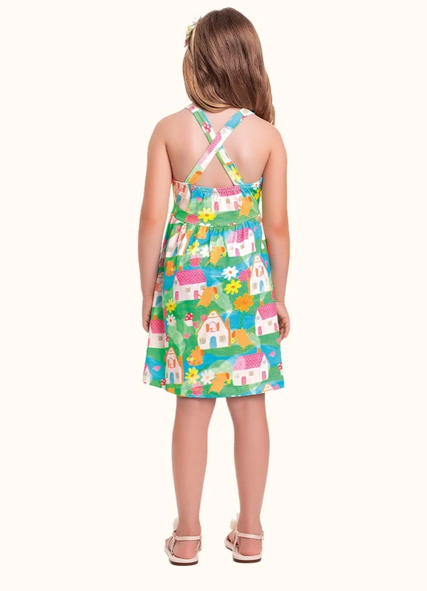 Fakini Kids - Vestido Verde 2