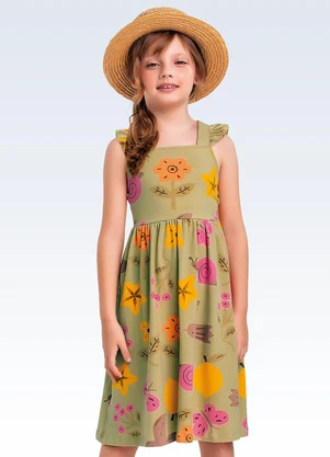 Fakini Kids - Vestido Verde - FAKINI KIDS