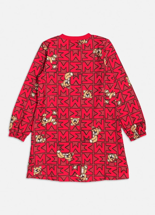 Momi - Vestido Vermelho com Ursos Vermelho 4