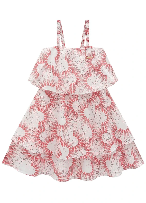 Carinhoso - Vestido Vermelho Curto Geométrico Metalizado