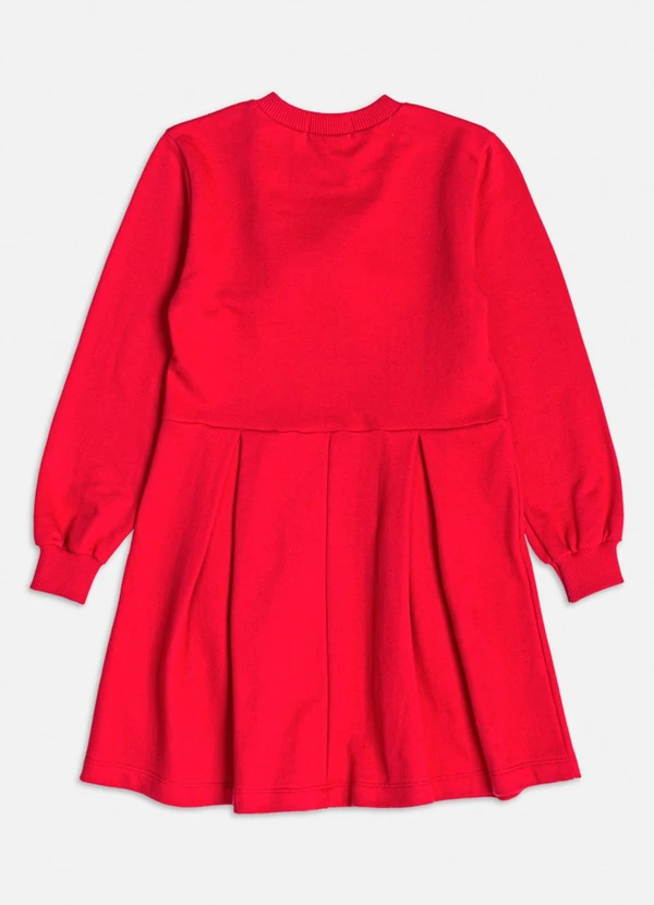 Momi - Vestido Vermelho de Urso com Laço 3d Vermelho 6