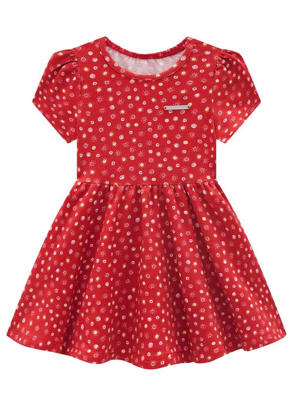 Carinhoso - Vestido Vermelho Godê Solzinho