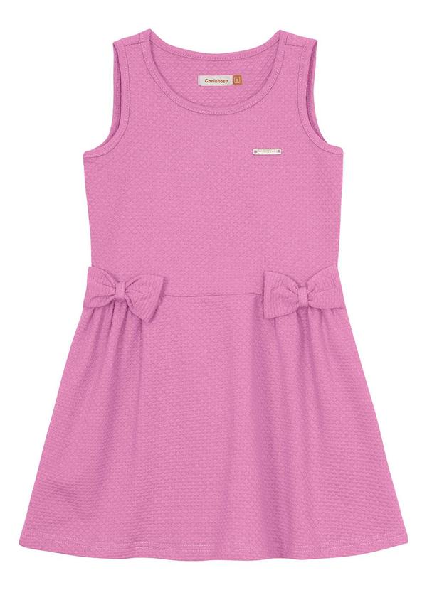 Carinhoso - Vestido Violeta Godê com Laço Menina