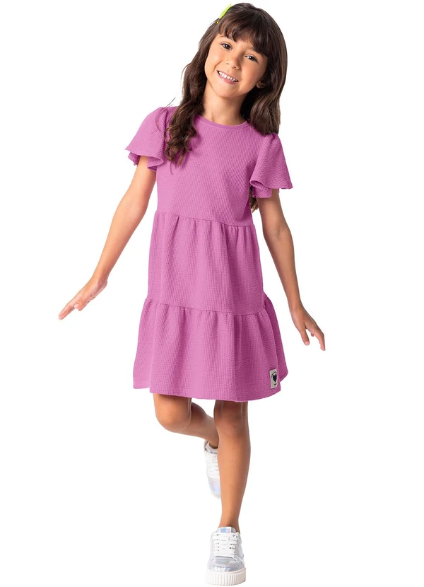 Malwee Kids - Vestido Violeta Marias em Anarruga