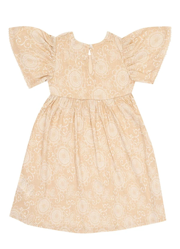 Pulla Bulla - Vestido Viscose e Meia Malha Marrom 3