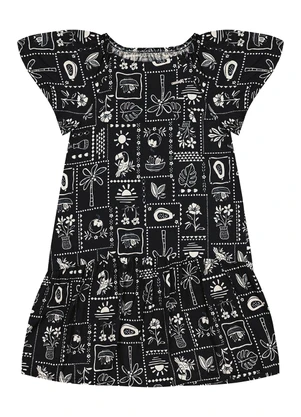 Pulla Bulla - Vestido Viscose Preto - PULLA BULLA