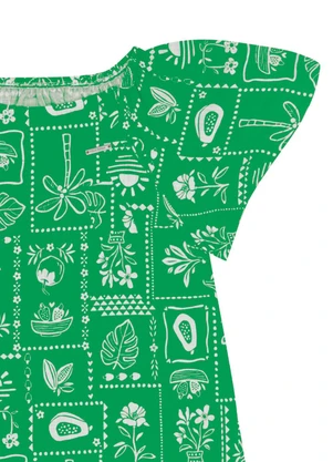 Pulla Bulla - Vestido Viscose Verde - PULLA BULLA