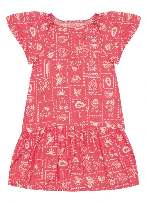 Pulla Bulla - Vestido Viscose Vermelho 1