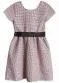 Marisol - Vestido Xadrez Manga Curta Infantil Rosa - variação: Rosa