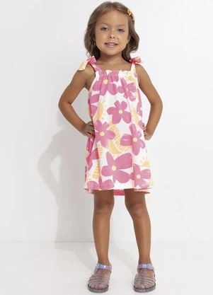 Vestido Curto Flores (Estampado) - undefined