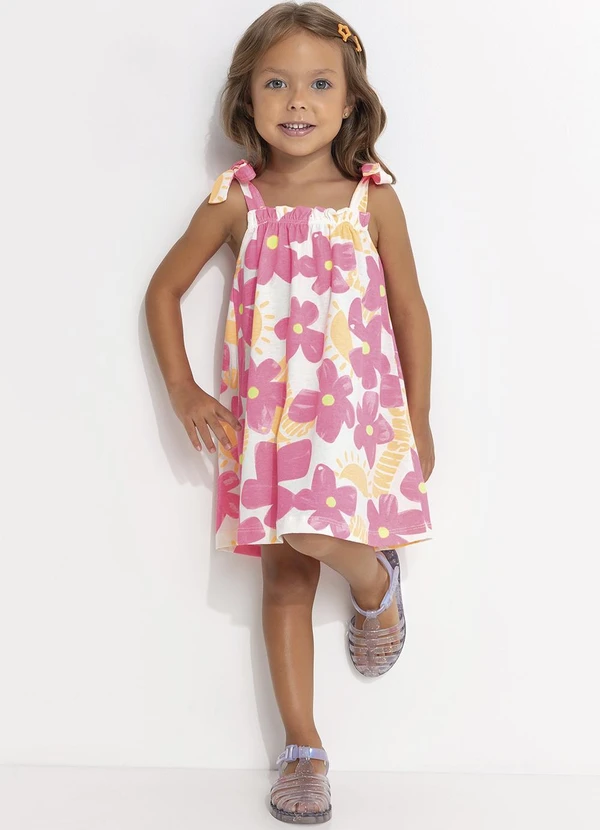 - Vestido Curto Flores Estampado 3